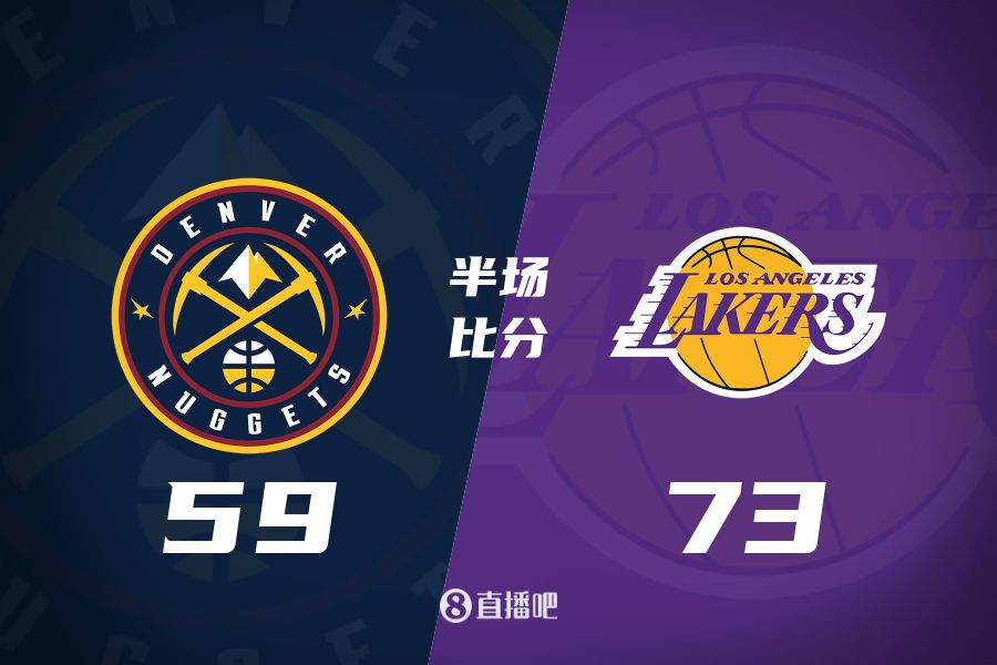  水銀瀉地的進攻火力次節(jié)暫緩！東契奇25分 湖人半場領先掘金14分